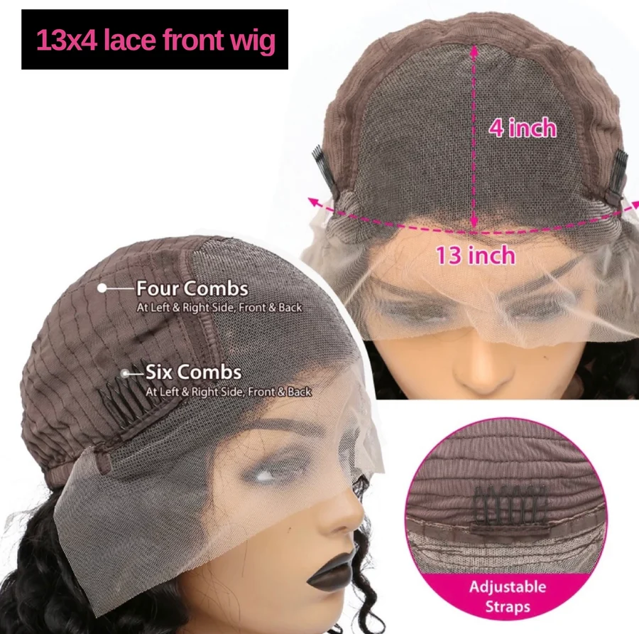 Human Hair Wig with Bangs Short lace Wigs